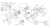 Diagram for Nissan Altima Starter Brush - 23380-42L70