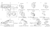 Diagram for 1994 Nissan Altima Cruise Control Switch - 25551-50Y00