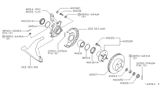 Diagram for Nissan Stanza Wheel Hub - 40202-50J01