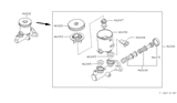 Diagram for Nissan Hardbody Pickup (D21U) Brake Master Cylinder Reservoir - 46010-8B000