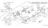 Diagram for Nissan Hardbody Pickup (D21U) Starter Brush - 23380-M8310