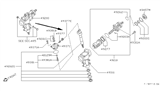 Diagram for Nissan Hardbody Pickup (D21U) Rack And Pinion - 49381-09W00