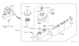 Diagram for Nissan Maxima Brake Master Cylinder Reservoir - 46010-40U05
