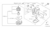 Diagram for 1997 Nissan 240SX Blower Motor Resistor - 27150-41B00