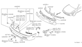 Diagram for 1995 Nissan 240SX Grille - 62257-75F00