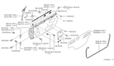 Diagram for 1997 Nissan 240SX Door Check - 80430-65F00