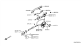 Diagram for Nissan Altima Door Latch Assembly - 82500-6CA0B