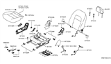 Diagram for 2021 Nissan Altima Seat Cover - 87320-6CA0B