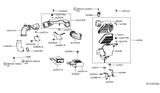 Diagram for 2021 Nissan Rogue Mass Air Flow Sensor - 22680-6CA0B