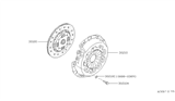 Diagram for 1991 Nissan Maxima Clutch Disc - 30100-92S01