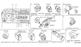 Diagram for Nissan Frontier Cruise Control Switch - 25550-EA004