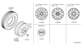 Diagram for 2012 Nissan Frontier Spare Wheel - 40300-EA000