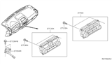 Diagram for 2015 Nissan Frontier A/C Switch - 27510-9BK0B