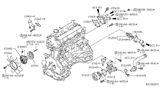Diagram for Nissan Frontier Water Pump Gasket - 21014-EA000