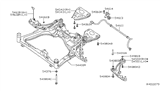 Diagram for 2014 Nissan Altima Sway Bar Bushing - 54613-3TA1A