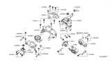 Diagram for 2007 Nissan Altima Motor And Transmission Mount - 11254-JA000
