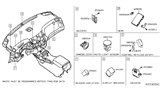 Diagram for Nissan Frontier Body Control Module - 28595-EZ70A