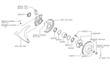 Diagram for 1998 Nissan Altima Steering Knuckle - 40014-9E000
