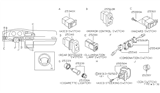 Diagram for Nissan 200SX Dimmer Switch - 25980-4B000