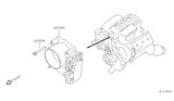 Diagram for 2013 Nissan NV Throttle Body - 16119-7S00D