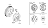 Diagram for 2014 Nissan Xterra Wheel Cover - 40342-EA21A