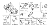 Diagram for Nissan Titan Seat Heater Switch - 25500-7S200