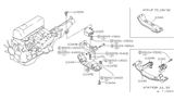 Diagram for 1982 Nissan Datsun 810 Motor And Transmission Mount - 11330-W1400