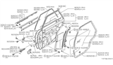 Diagram for Nissan Datsun 810 Door Moldings - 82820-W1000