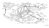 Diagram for Nissan Stanza Fuel Door Release Cable - 78526-D0100