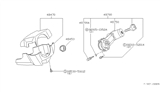 Diagram for 1983 Nissan Stanza Steering Column Cover - 48470-D1200