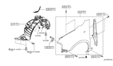 Diagram for Nissan Cube Fender - FCA01-1FAMA