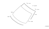 Diagram for Nissan Rogue Windshield - G2700-7FR0A