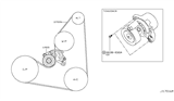 Diagram for 2014 Nissan Rogue Drive Belt - 11720-4BA0A