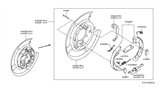 Diagram for Nissan Leaf Brake Shoe Set - D4060-3NF0A