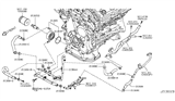 Diagram for Nissan 370Z Engine Oil Cooler - 21305-JK26A
