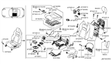 Diagram for 2012 Nissan 370Z Seat Cushion - 87350-1EA2A