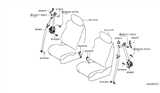 Diagram for 2017 Nissan 370Z Seat Belt - 86842-1EA5A