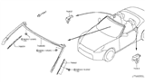 Diagram for 2010 Nissan 370Z Weather Strip - 76860-1ET0B