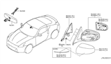 Diagram for 2012 Nissan 370Z Car Mirror - 96301-1EA0B