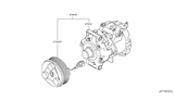 Diagram for 2020 Nissan 370Z A/C Compressor - 92610-1CB1C