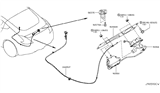 Diagram for 2023 Nissan Z Door Latch Cable - 84691-1EA1A