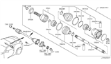 Diagram for Nissan 370Z Axle Shaft - 39600-1BP0B