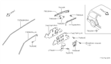 Diagram for 1994 Nissan Quest Weather Strip - 76842-0B000