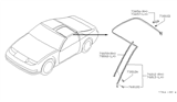 Diagram for 1992 Nissan 300ZX Weather Strip - 76860-32P01