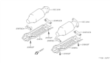 Diagram for 1996 Nissan 300ZX Exhaust Heat Shield - 20853-54P00