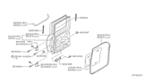 Diagram for 2000 Nissan Xterra Door Hinge - 82400-7Z030