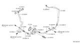 Diagram for Nissan Oil Cooler Hose - 14053-3JA0C