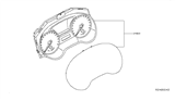Diagram for 2020 Nissan Pathfinder Instrument Cluster - 24810-9PM0A