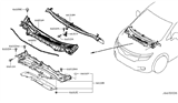 Diagram for 2014 Nissan Quest Weather Strip - 66830-1JA0A