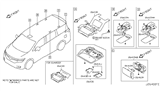 Diagram for 2017 Nissan Quest Dome Light - 26460-1JB0A